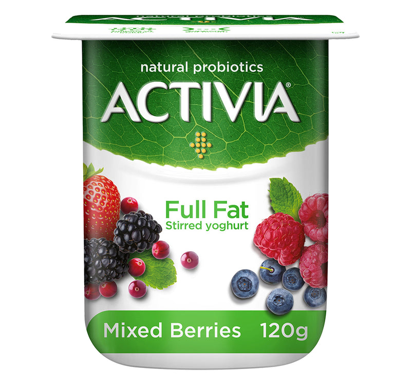Activia Stirred Yoghurt Full Fat Mixed Berries 120 g