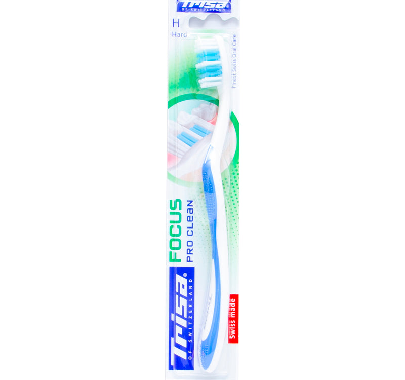 Trisa Toothbrush Focus Pro Clean Hard Assorted Colours 1 pc