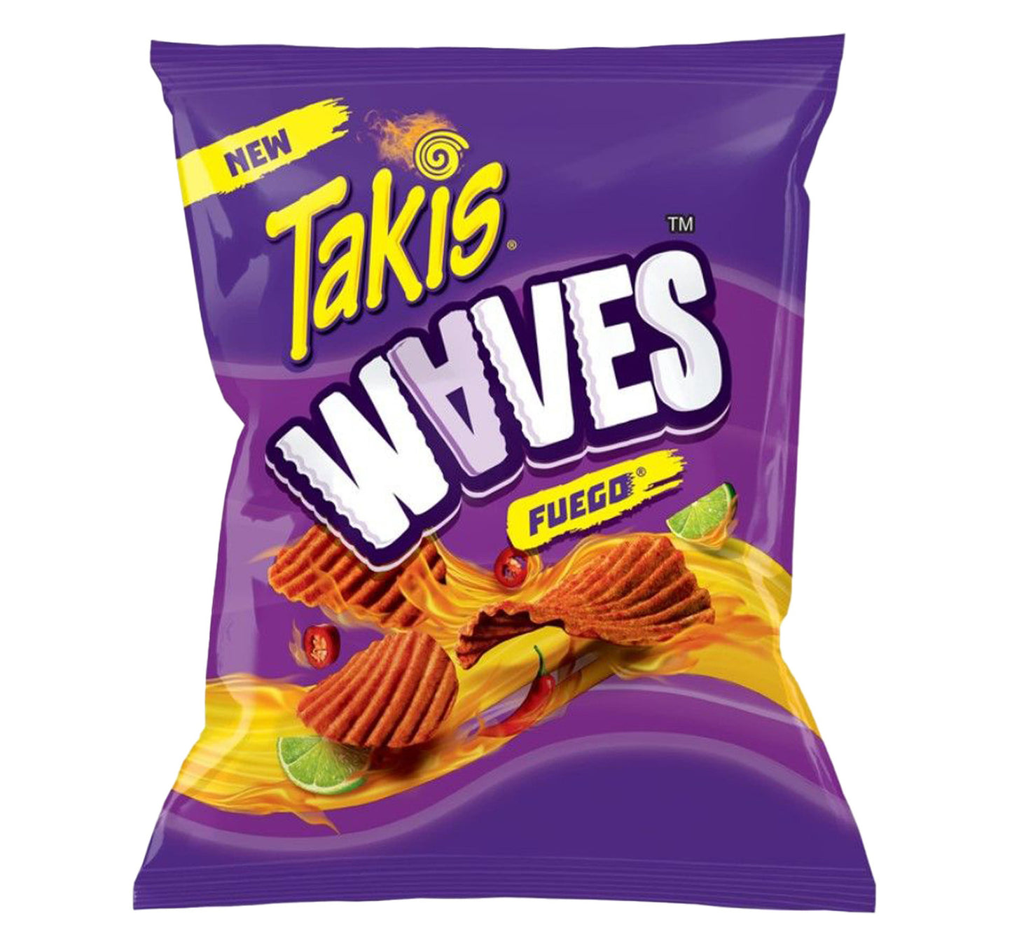 Takis Waves Fuego Hot Chili Pepper & Lime Chips 71 g