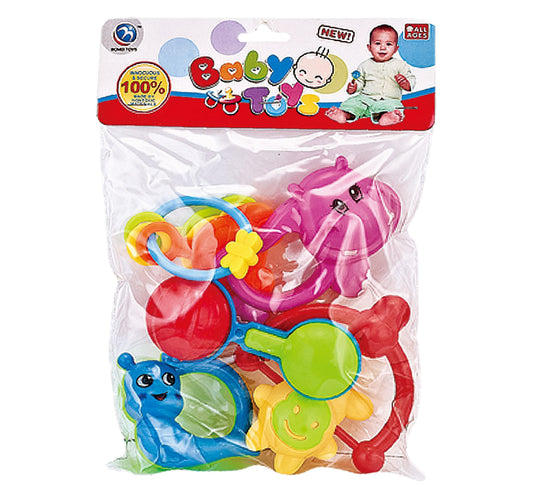 First Step Baby Rattle Set, 5 pcs, BM8005-5A25