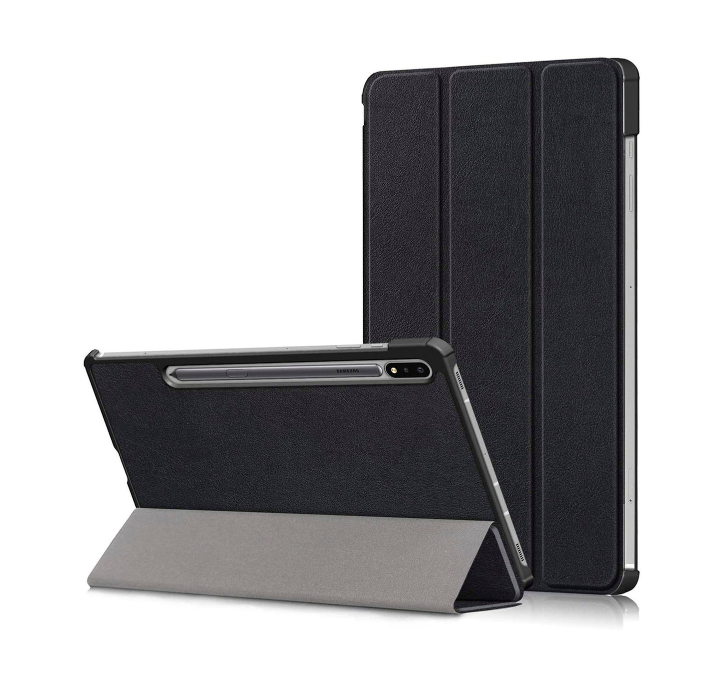 Trands Galaxy Tab S7 11 Inch Auto Wake/Sleep Folio Cover CC6374, Black