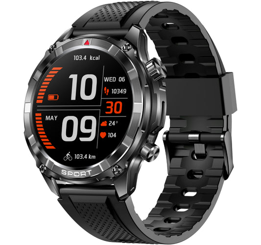 X.Cell Smart Watch Elite 6 Silicon Strap Black
