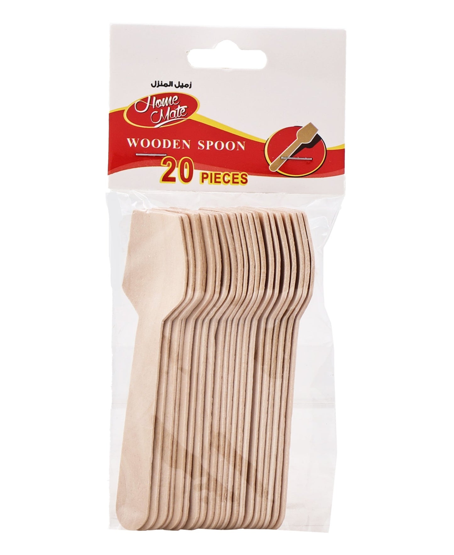 Home Mate Wooden Spoon WS3 20 pcs