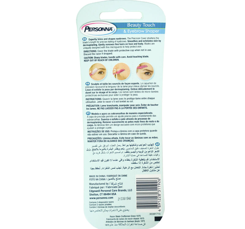 Personna Lady Eyebrow Shaper 3 pcs