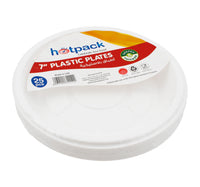 Hotpack Plastic Plate 7" 25 pcs