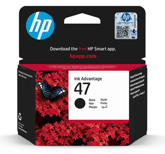 HP 47 Black Original Ink Advantage Cartridge