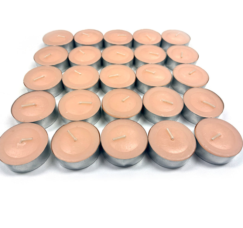 Maple Leaf Scented Tealight Candle Set 25pcs Orange Citrus Blossom