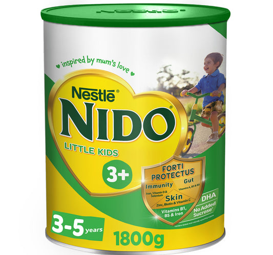Nestle NIDO Little Kids 3+ Growing Up Milk Powder Tin For Toddlers 1-3 Years 1.8 kg