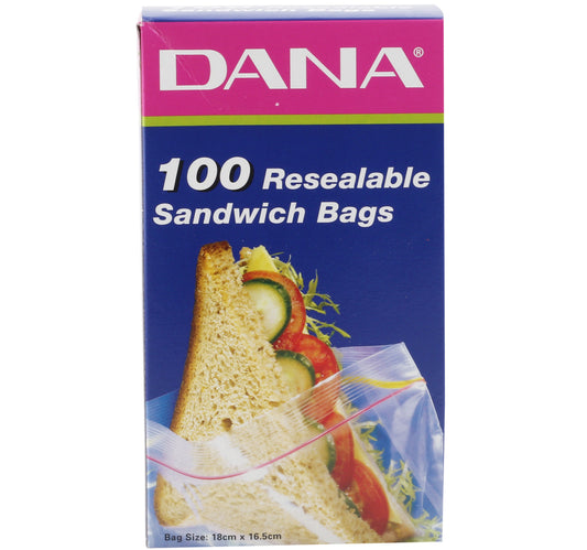Dana Resealable Sandwich Bags 100 pcs