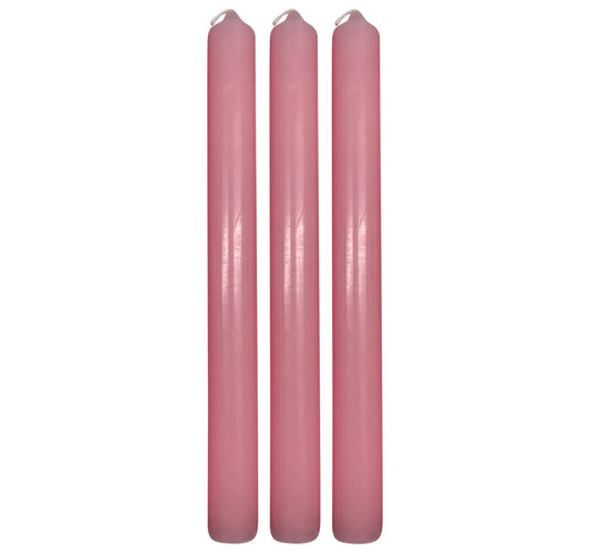 Maple Leaf Scented Taper Candle Set 3pcs Pink Rose