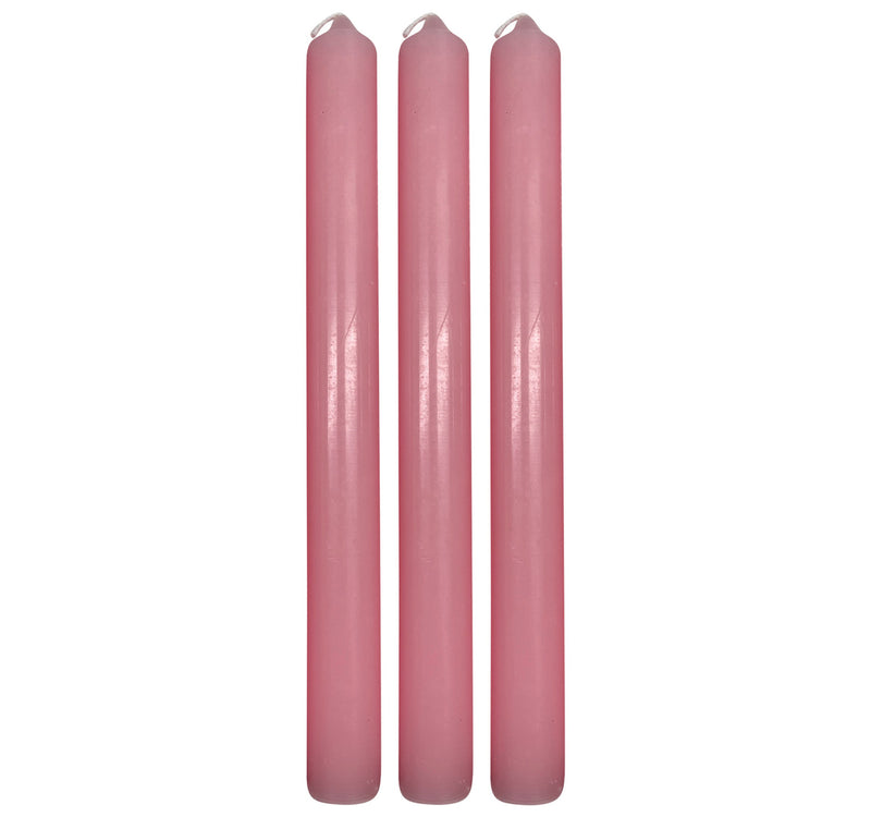 Maple Leaf Scented Taper Candle Set 3pcs Pink Rose