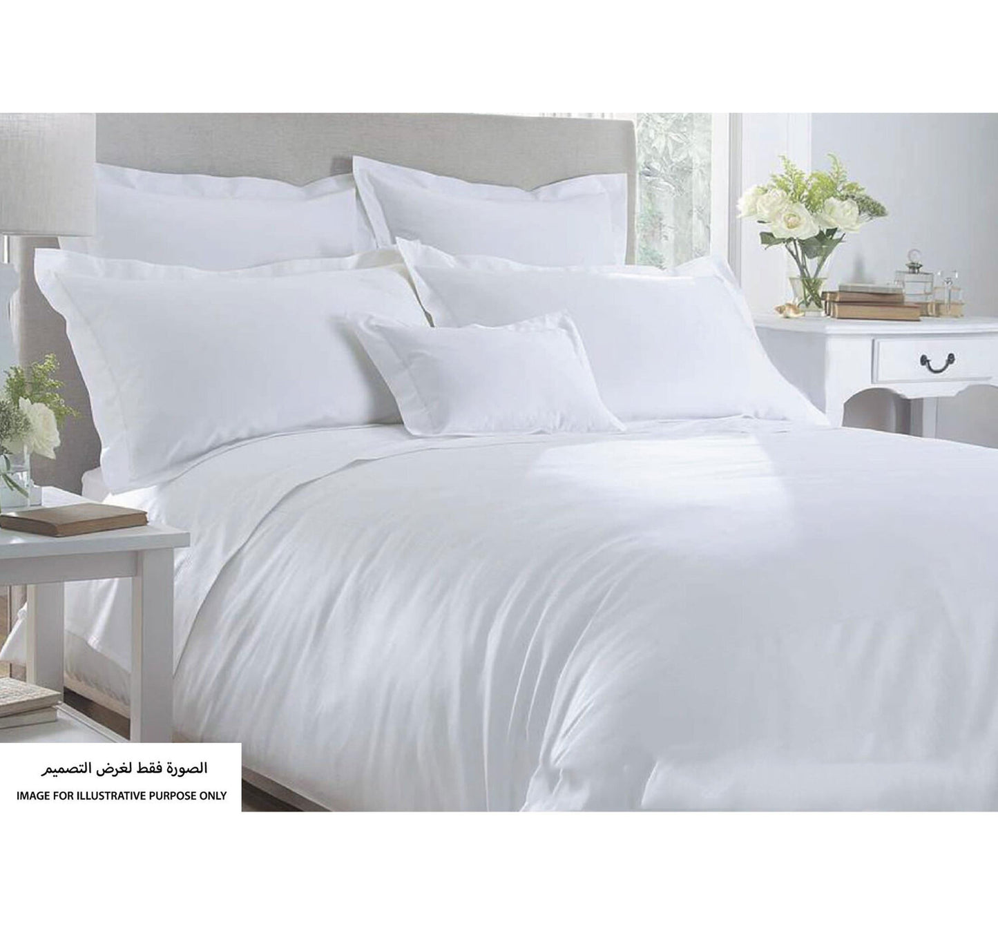 Homewell Quilt Cover King 3pc Set White