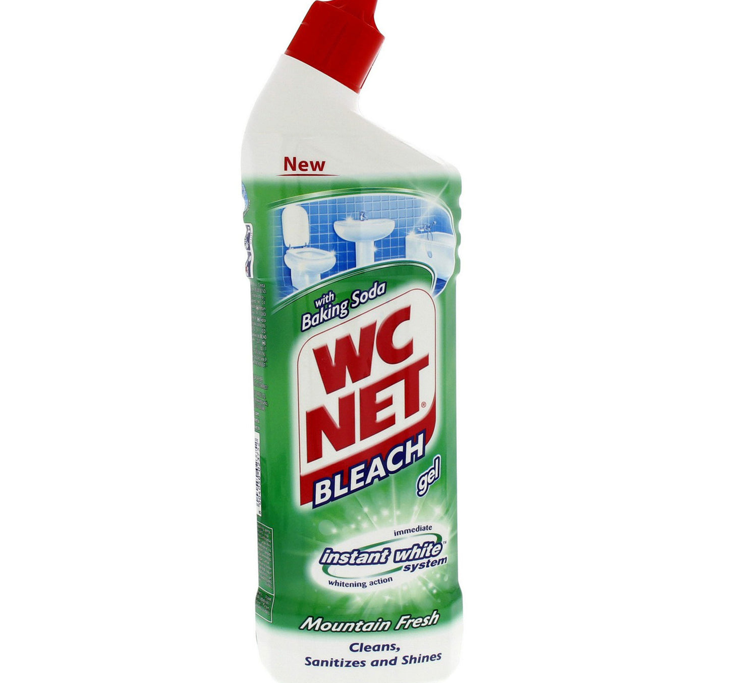 W.C Net Mountain Fresh Bleach Gel With Baking Soda 750 ml