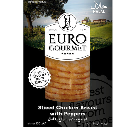 Euro Gourmet Sliced Chicken Breast With Pepper 130 g