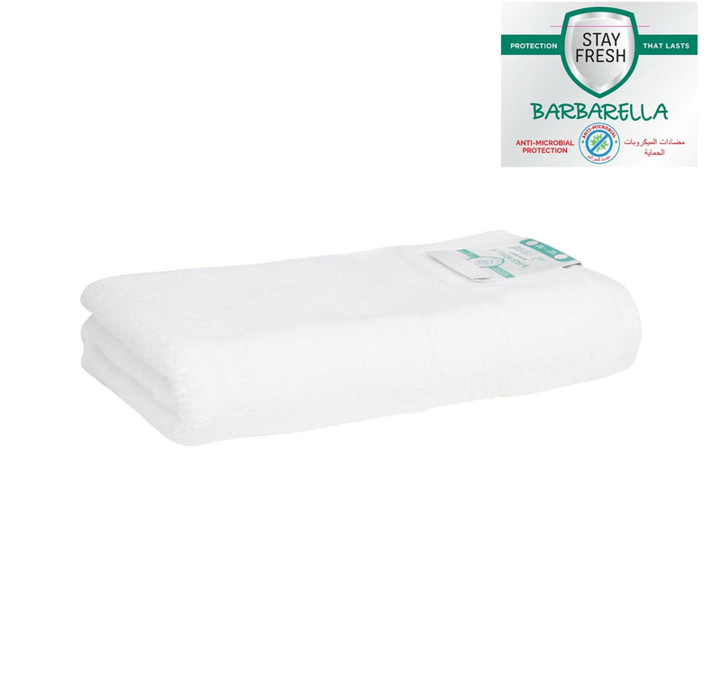 Barbarella Anti-Microbial Bath Towel, 84 x 160 cm, White