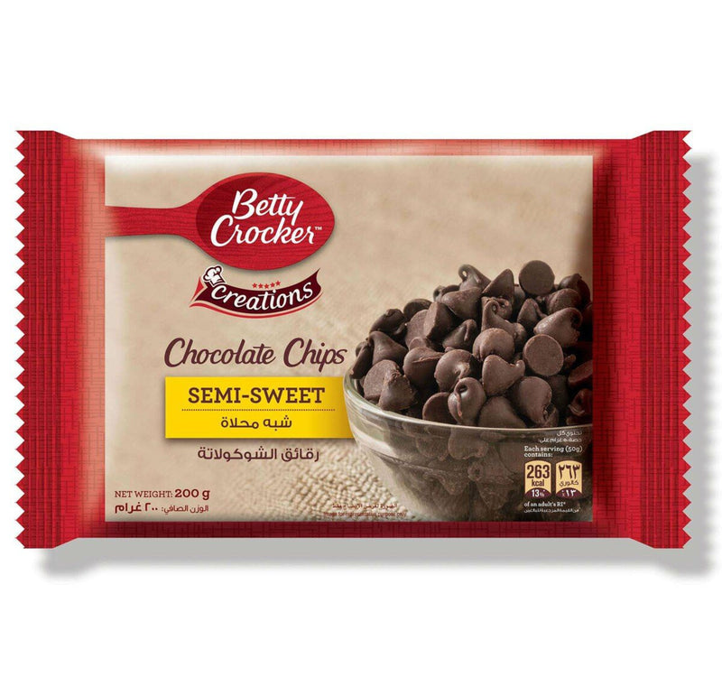 Betty Crocker Semi-Sweet Chocolate Chips 200 g Lulu Hypermarket