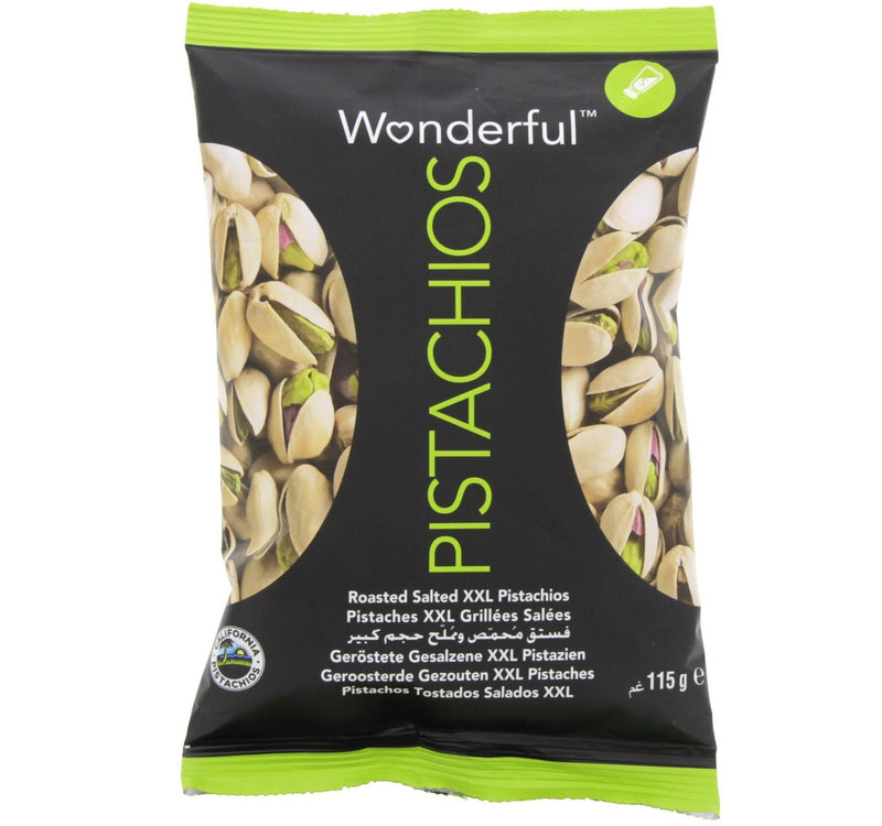 Wonderful Roasted Salted XXL Pistachios 115 g Lulu Hypermarket
