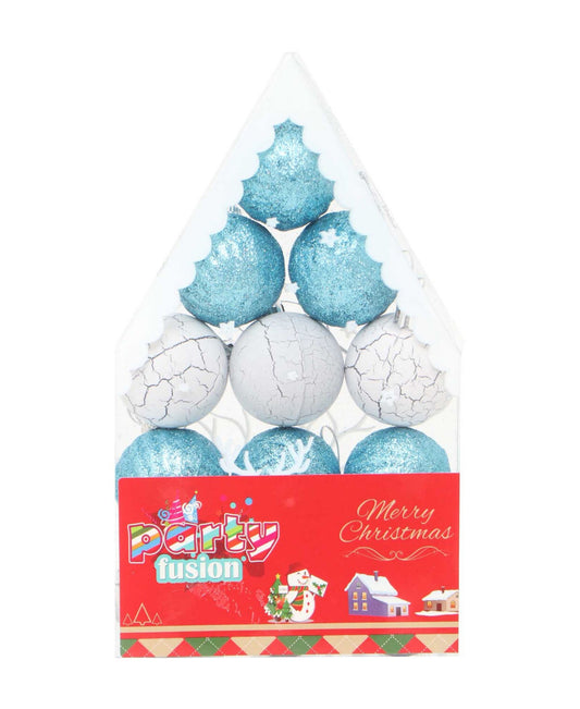 Party Fusion X'mas Decoration Ball Set 4cm HI2020-077 12pcs Assorted