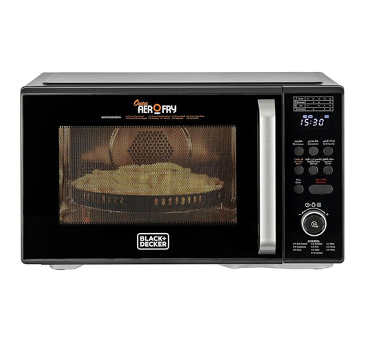 Black+Decker 4-in-1 29L Digital Microwave Oven with Air Fryer, Grill & Convection, MZAF2910