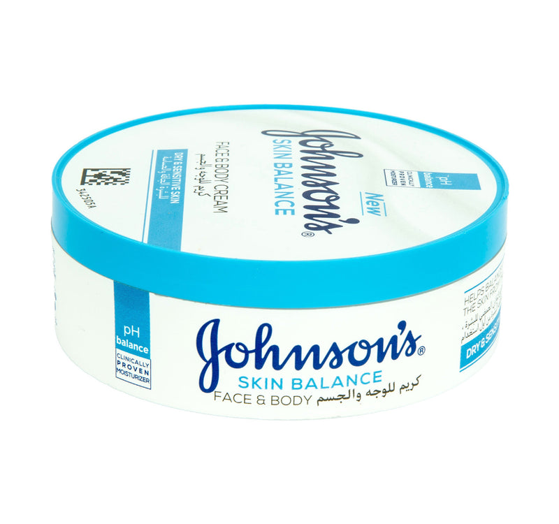 Johnson's Skin Balance Face & Body Cream Dry & Sensitive Skin 200 ml