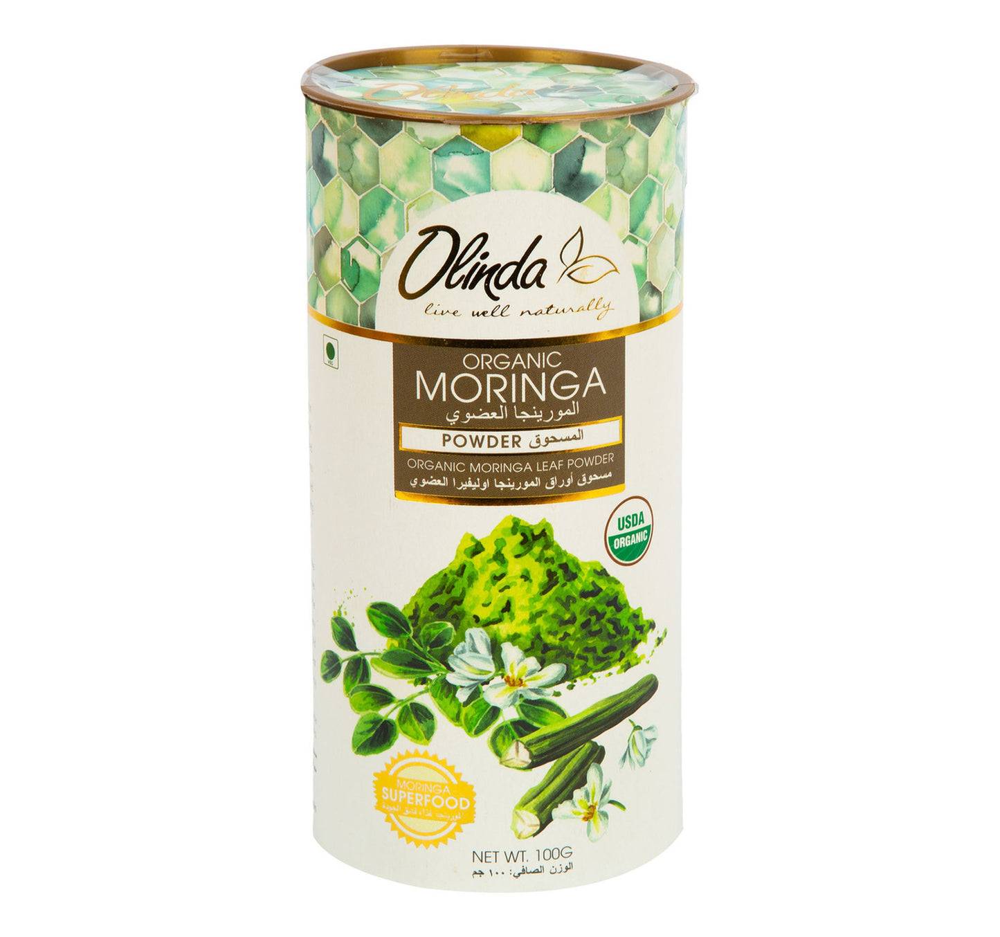 Olinda Organic Moringa Powder 100 g