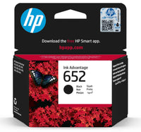 HP 652 Original Ink Advantage Cartridge, Black, F6V25AE