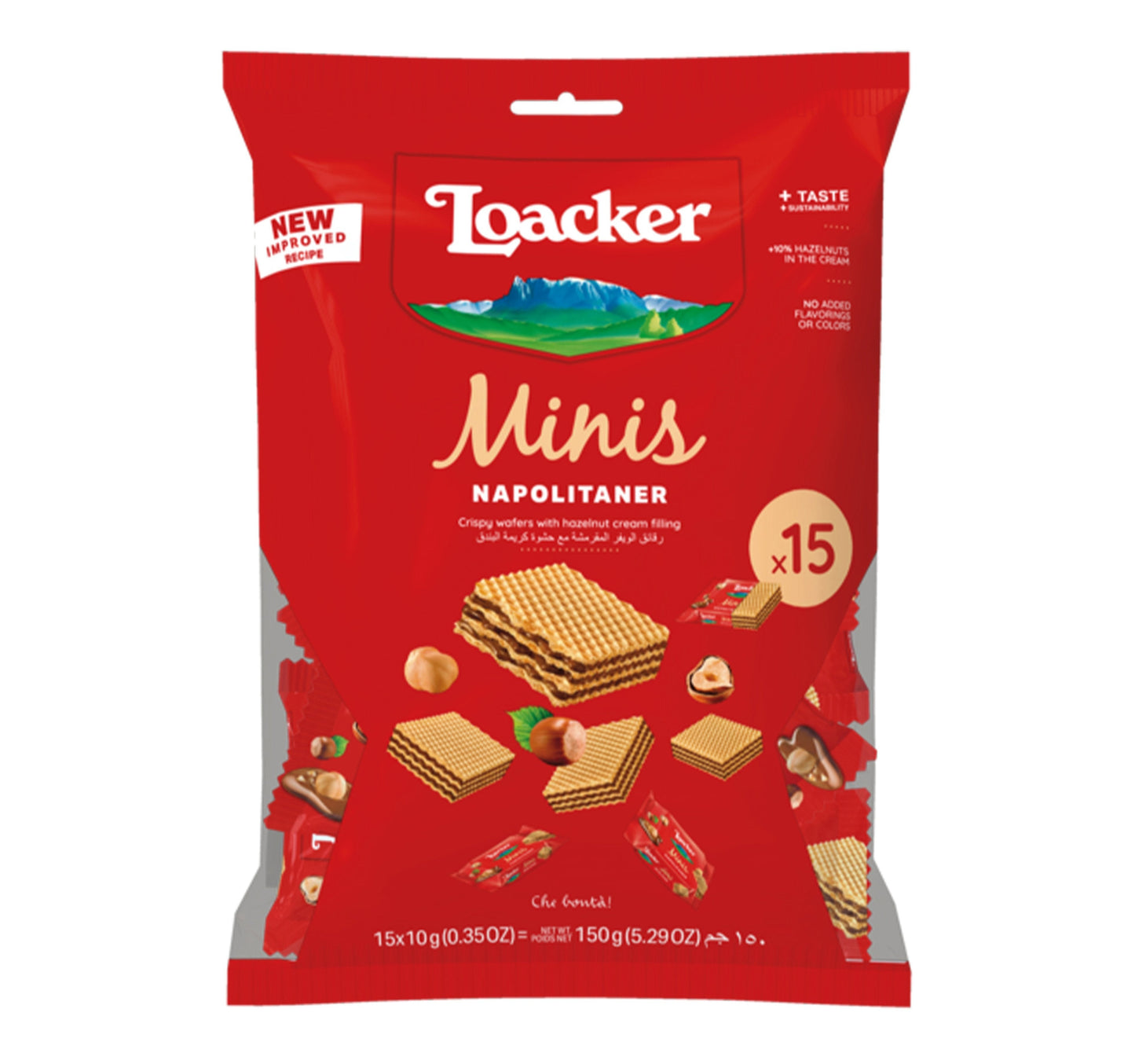 Loacker Minis Napolitaner 15 x 10 g Lulu Hypermarket