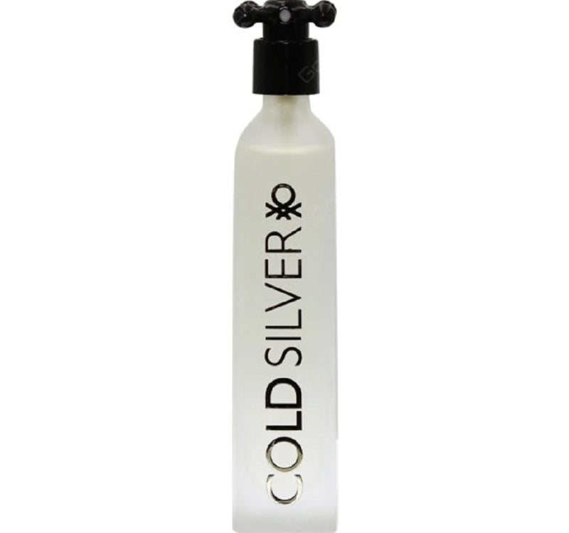 Benetton Cold Silver Eau De Toilette For Men 100ml