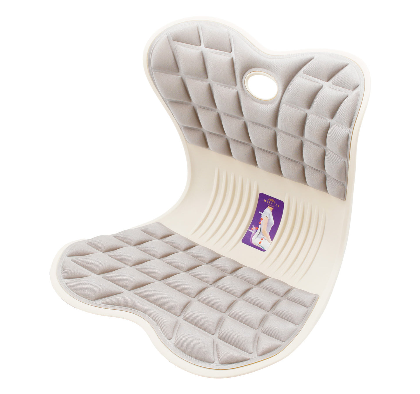 Golden Wheat Lumbar Support Seat, Grey