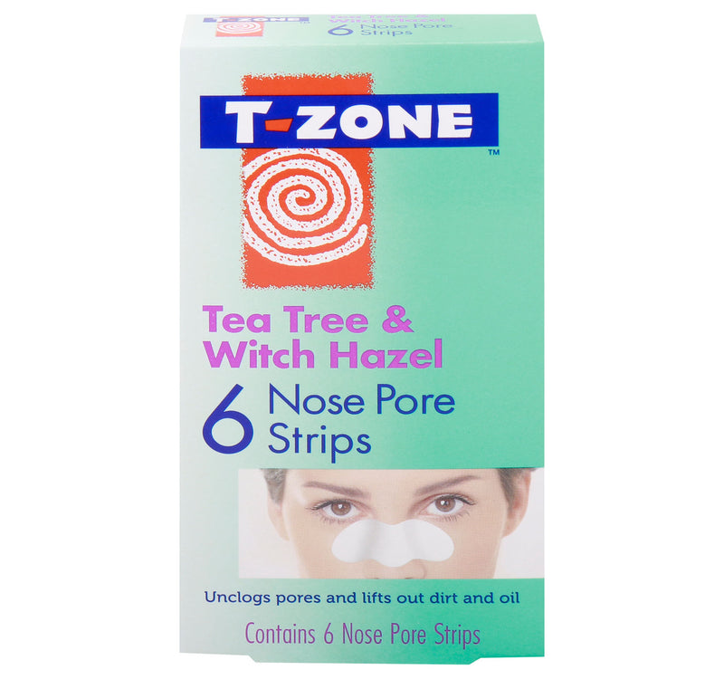 T-Zone Tea Tree & Witch Hazel Nose Pore Strips 6 pcs