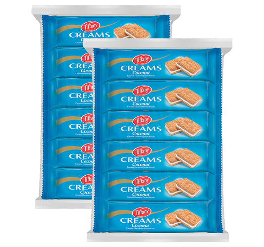 Tiffany Creams Coconut Cream Biscuits 24 x 80 g Lulu Hypermarket