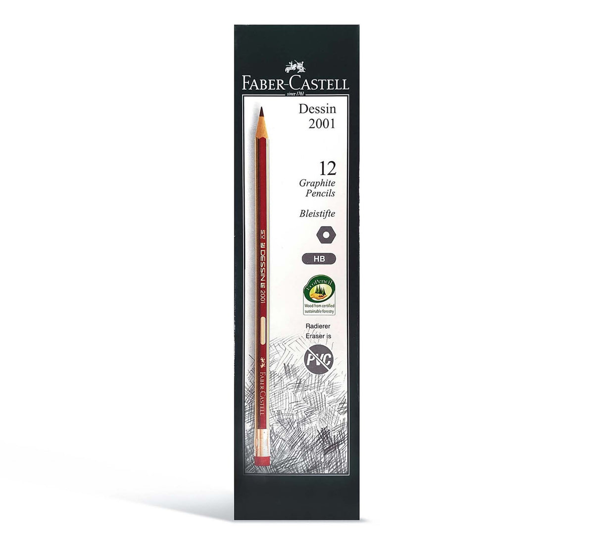Faber-Castell Pencil Dessin 2001 12 Piece