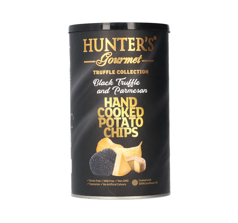 Hunter's Gourmet Black Truffle & Parmesan Hand Cooked Potato Chips 150 g