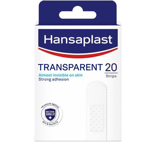 Hansaplast Transparent Plasters Breathable and Non-Stick Wound Pad 20 pcs