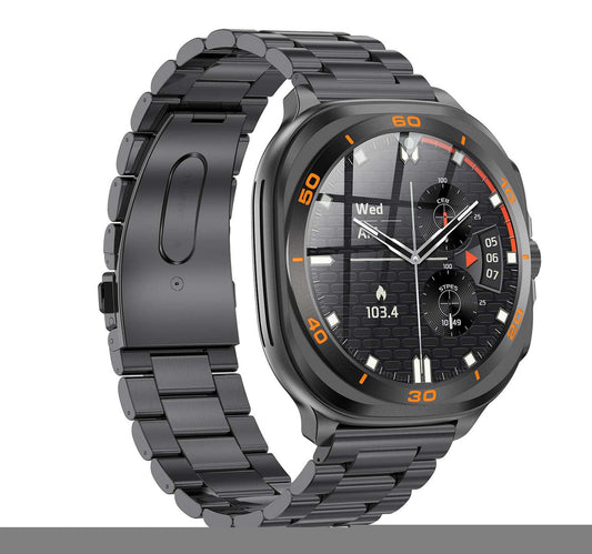 Swiss Military Smartwatch with Metal Strap, Black, DOM7