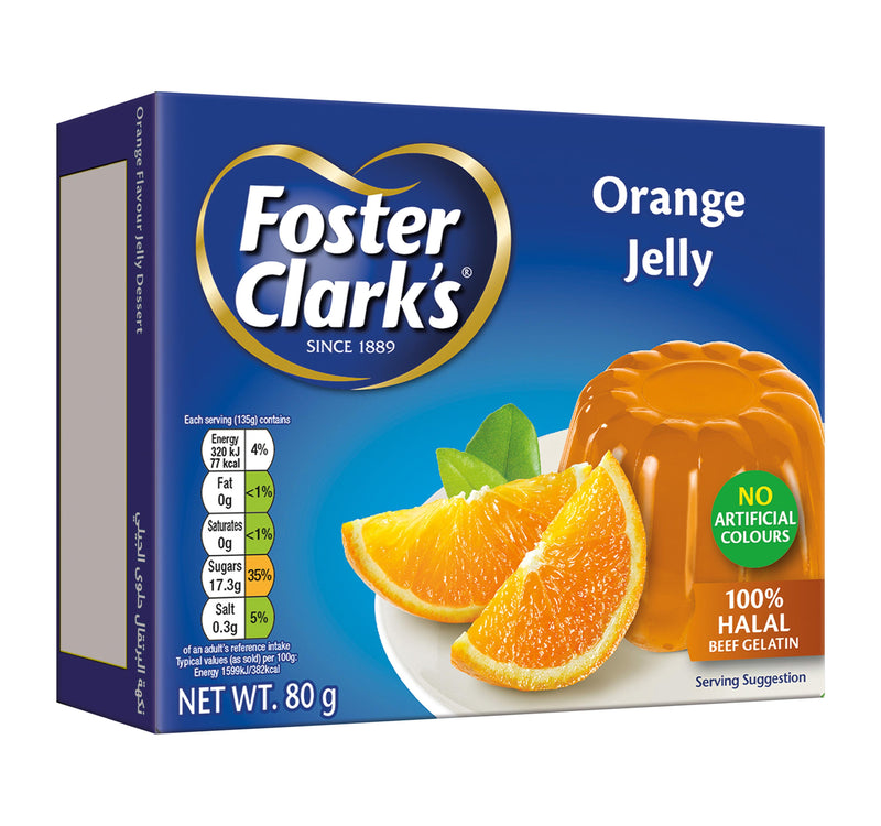 Foster Clark's Jelly Dessert Orange Flavour 80 g Lulu Hypermarket