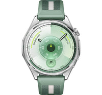 Huawei GT6 Atum GPS + Wifi Smartwatch, 46 mm Stainless Steel Case with Green Woven Strap, ATM-B19