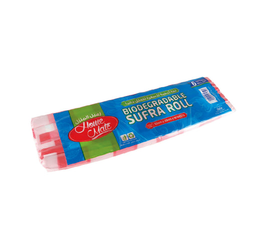 Home Mate Biodegradable Sufra Roll Size 100cm x 100cm 6 x 90 Sheets 2 pkt