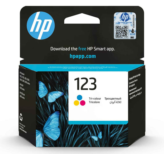 HP 123 Original Ink Cartridge (F6V16AE),Tri-color