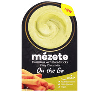 Mezete Hummus With Breadsticks Zesty Za'atar Mix 92 g Lulu Hypermarket