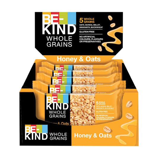 Be-Kind Whole Grains Honey & Oats Bar 12 x 30 g Lulu Hypermarket