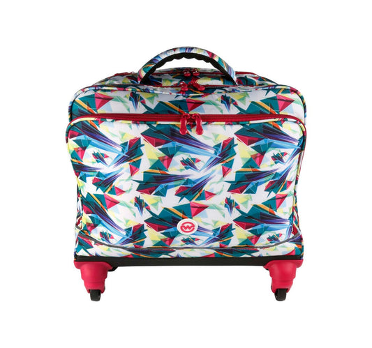 Wagon R Classy Printed 4Wheel School Trolley+Lunch Bag+Pencil Case 1924 20inch Assorted