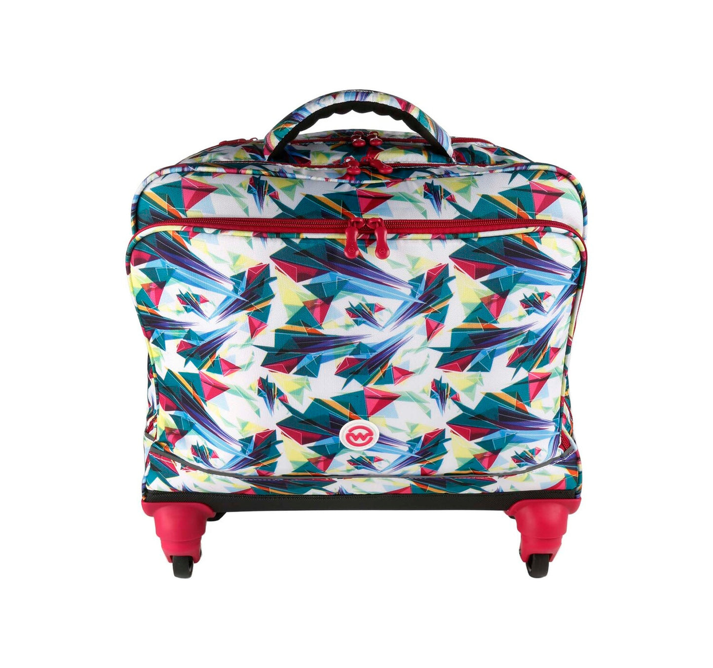 Wagon R Classy Printed 4Wheel School Trolley+Lunch Bag+Pencil Case 1924 20inch Assorted