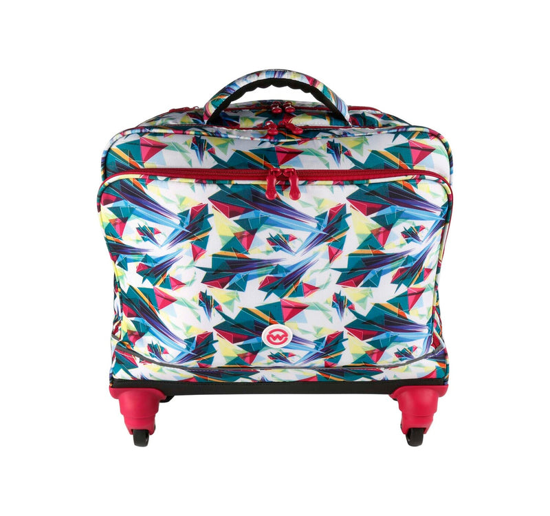 Wagon R Classy Printed 4Wheel School Trolley+Lunch Bag+Pencil Case 1924 20inch Assorted