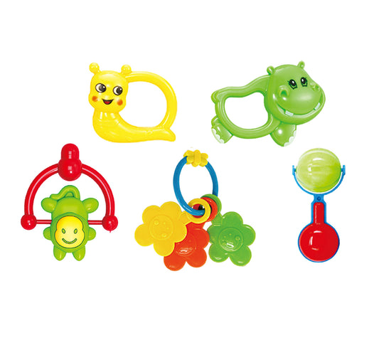 First Step Baby Rattle Set, 5 pcs, BM8005-5A25