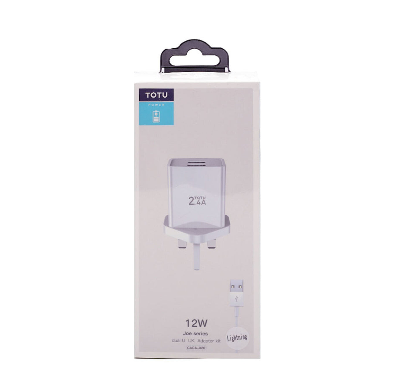 Totu Home Charger 12W + Lightning Cable CACA020 Lulu Hypermarket