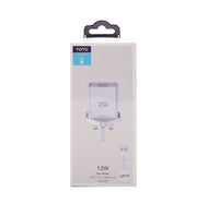 Totu Home Charger 12W + Lightning Cable CACA020 Lulu Hypermarket