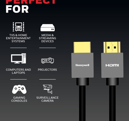 Honeywell High Speed HDMI 2.0 Cable With Ethernet, 2m, HC000008