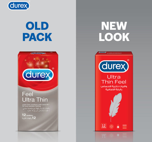 Durex Feel Ultra Thin Condoms 12 pcs