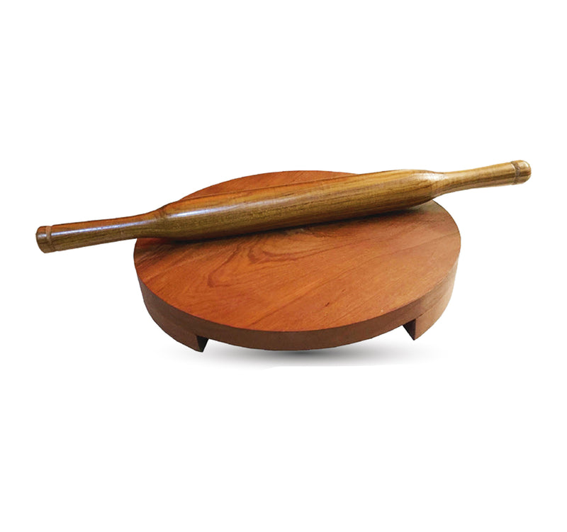 Chefline Wooden Chakla Belan, 10 inches